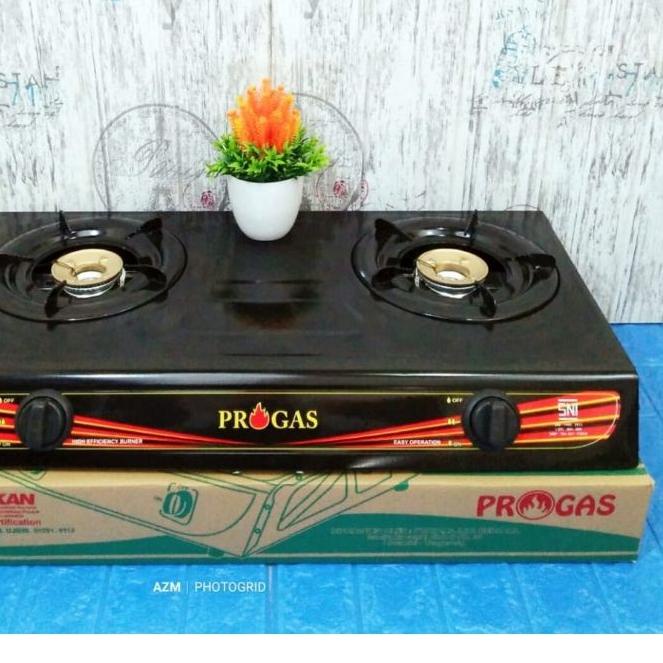 ❀ Kompor Teflon / Kompor 2 tungku PROGAS bukan RINNAI QUANTUM ✶