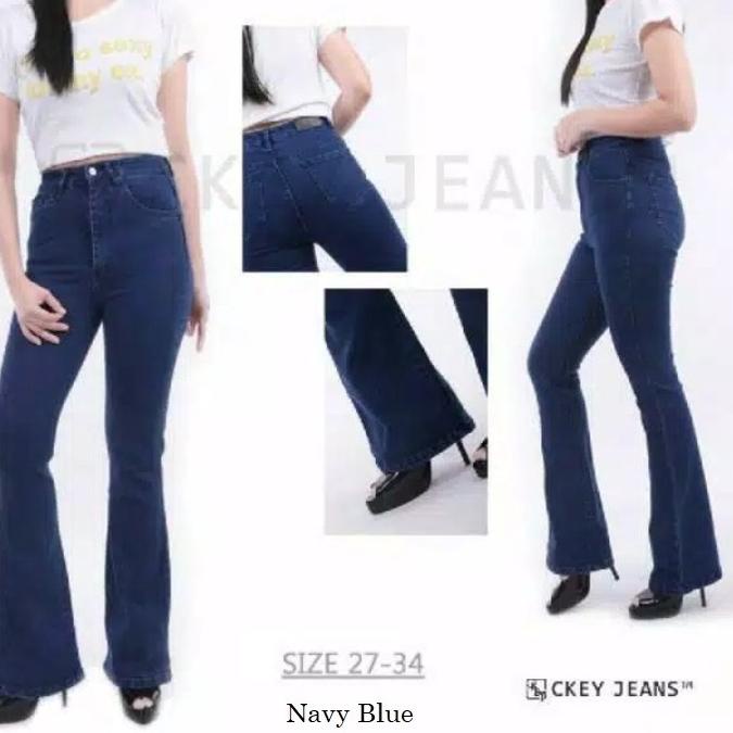 Terbaru Ckey Cutbray Jeans Wanita / Cutbray Jeans Hhwaist