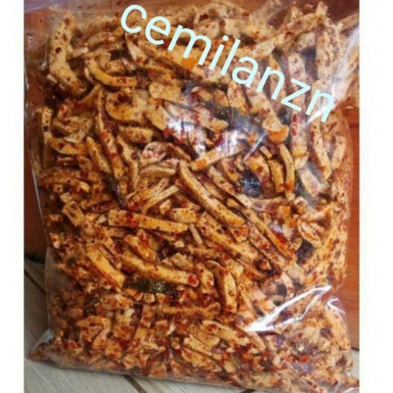 

Paling Diminati.. Basreng pedas daun jeruk / baso goreng basreng pedas 1kg bumbu cabe asli C96