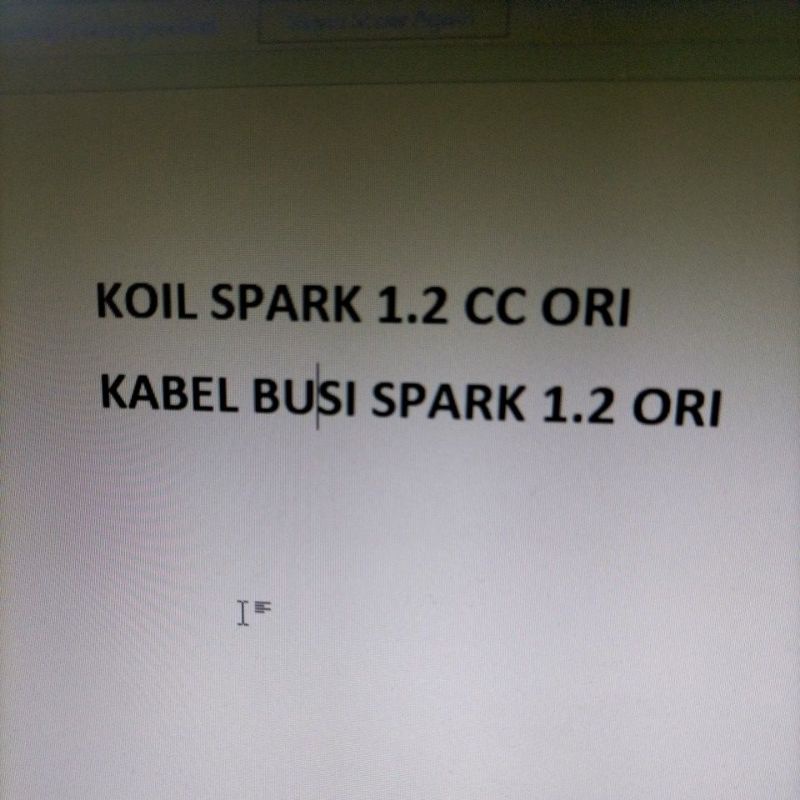 Coil koil Chevrolet Spark 1200 ORI / kabel busi Chevrolet Spark 1200 cc original GM