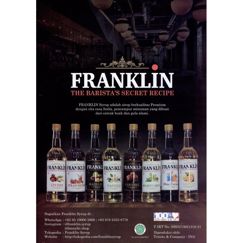 

✨NEW✨ -Franklin Syrup Rasa Hazelnut- 1.1.23