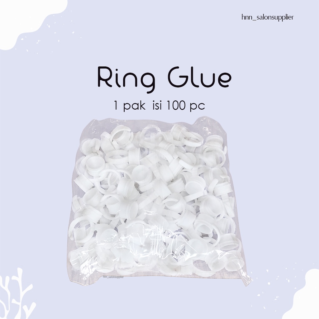 Glue Ring 100 pc Tempat Lem Untuk Bulu Mata Tanam Eyelash Extension