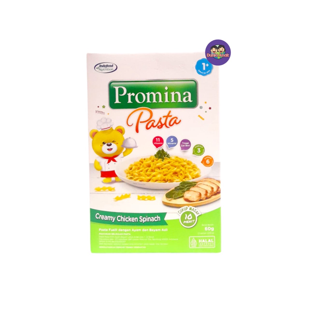 

PROMINA Pasta Creamy Chicken Spinach Box 60gr