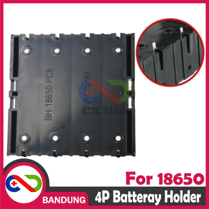 TEMPAT BATERAI 18650 HOLDER BATTERAY 18650 CASE BATEERY 4 Slot 4P