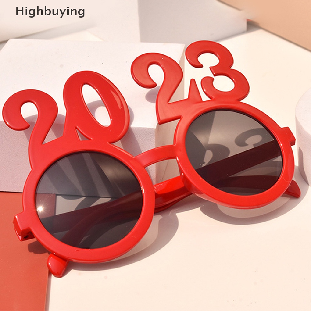 Hbid Kacamata Pesta Tahun 2023tahun Hawa Number Sunglasses Photo Booth Props Aksesoris Untuk Pesta Tahun Baru Hajatan Party Supplies Glory