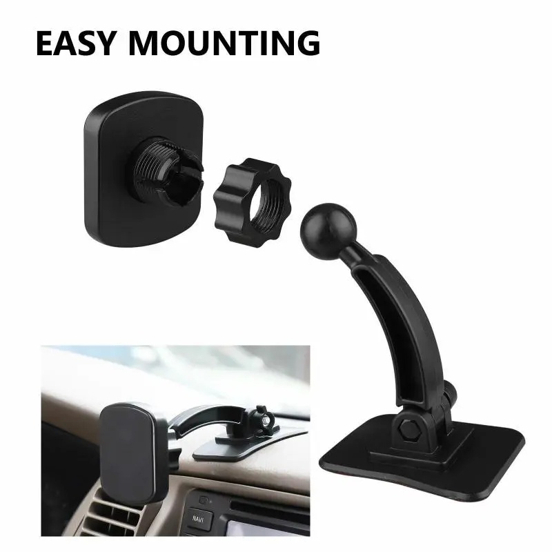 1pc Dudukan Ponsel Yang Dipasang Dashboard Mobil Portabel/Otomotif Self Adhesive 360derajat Rotating Stand/Braket Ponsel GPS Anti-slip Kendaraan