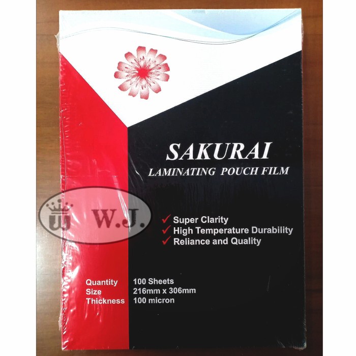 

[[JNT COD]] Plastik Laminating Sakurai A4 (21,6 x 30,6cm).