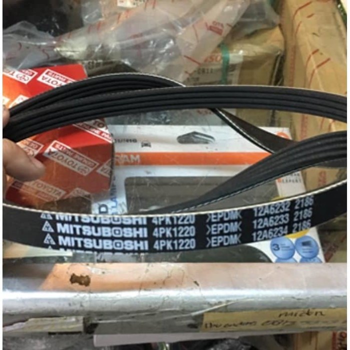 Belt Fan Belt Yaris 4Pk1220 Mitsuboshi Tali Kipas Vios New 4Pk 1220 Fanbelt