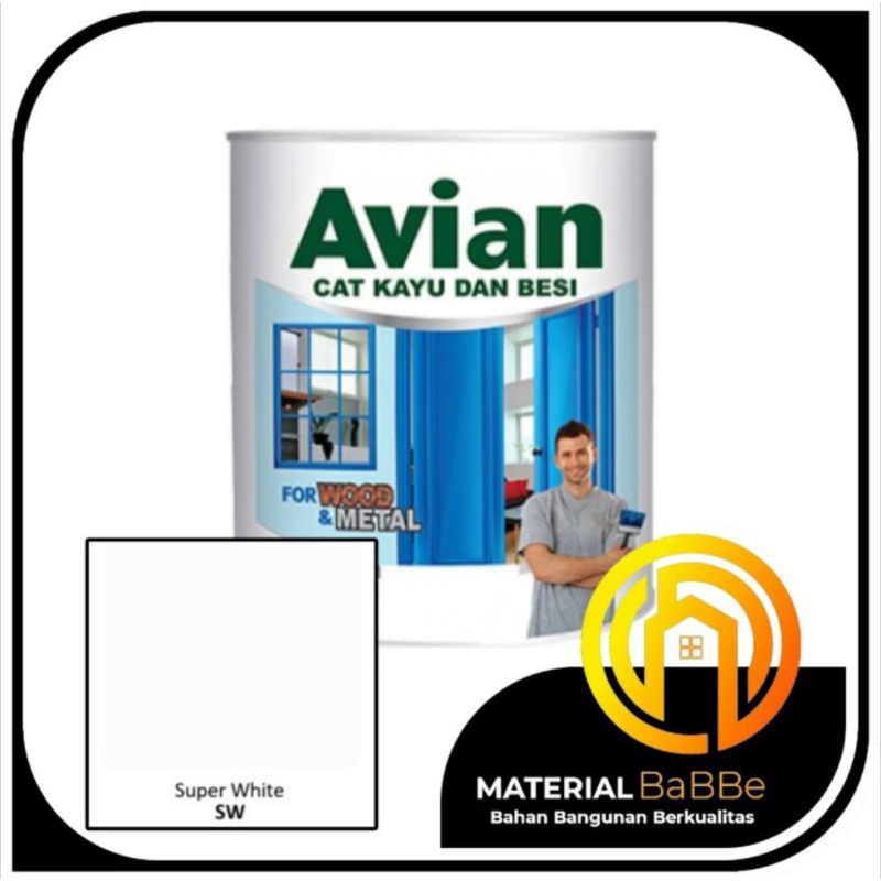 Avian SW Super White 1 Kg | Cat Kayu dan Besi