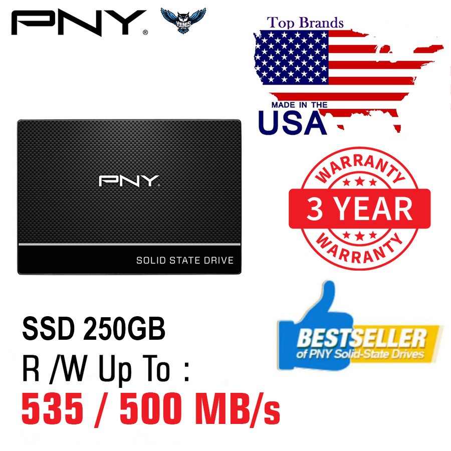 SSD PNY CS900 250GB 2.5&quot; SATA III 6Gb/s | SSD 2.5 inch 250GB SATA