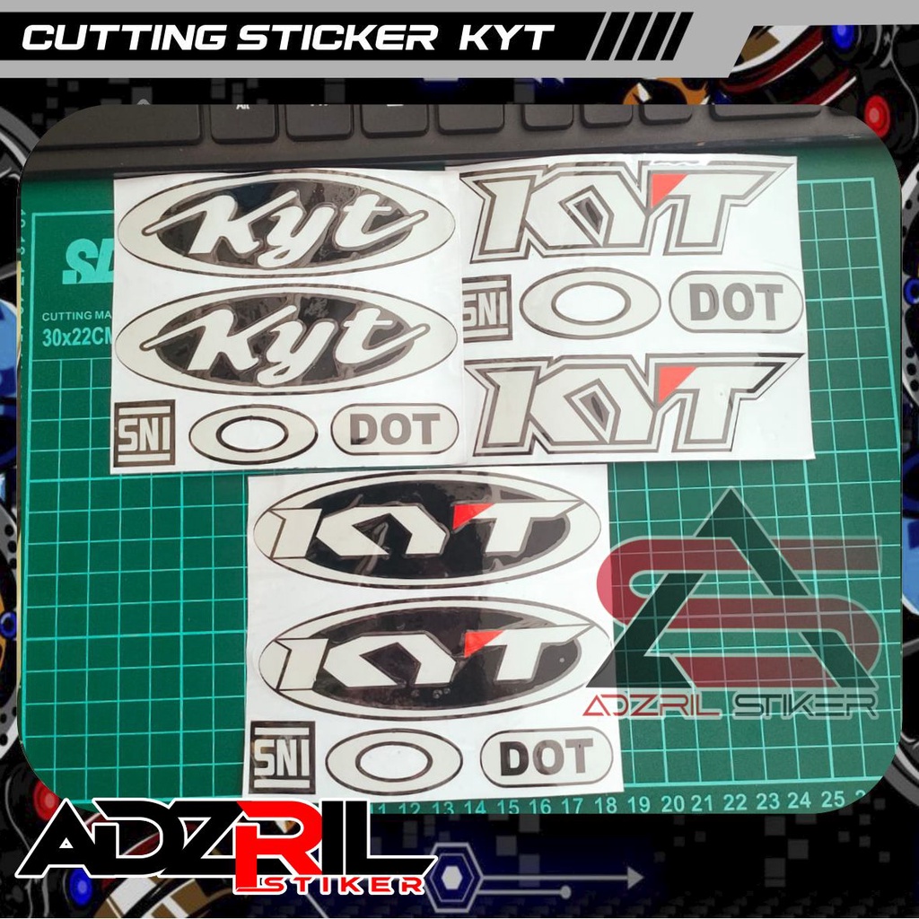 sticker cutting helm KYT /stiker helm /stiker kyt lama /stiker kyt baru /stiker dot