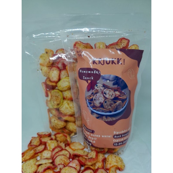 

KERIPIK SEBLAK PEDAS 150gr • Extra Daun Jeruk • Request Pedas