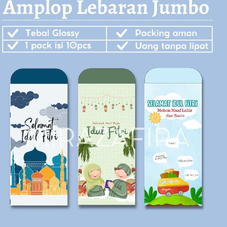 

K26 AMPLOP LEBARAN JUMBO 10 PCS ANGPAO AMPLOP LEBARAN BESAR RESELLER AMPLOP KARAKTER UNIK TREND KEKINIAN ウ