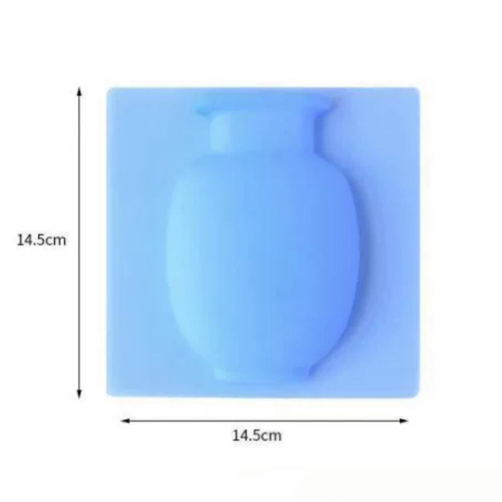 Utama Jakarta Baru - Vas Bunga Silikon Tempel/ Vas Bunga Dinding Tempel