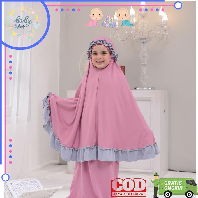 Mukena Anak Polos Balita Mukenah Spandek Adem Murah