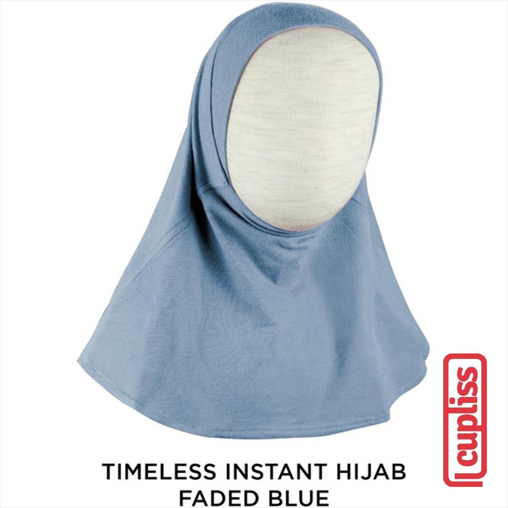 Faded Blue Little Palmerhaus Timeless Instant Hijab Jilbab Anak