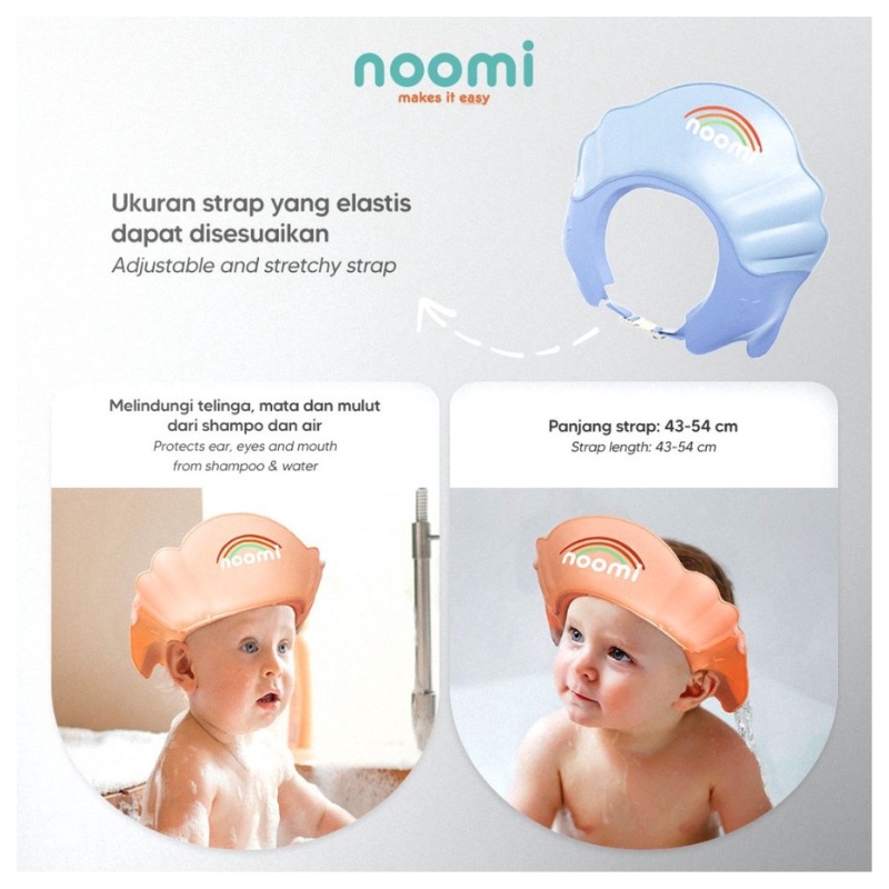 Noomi Shower Hat Baby Shower Cap Topi Keramas Bayi &amp; Anak