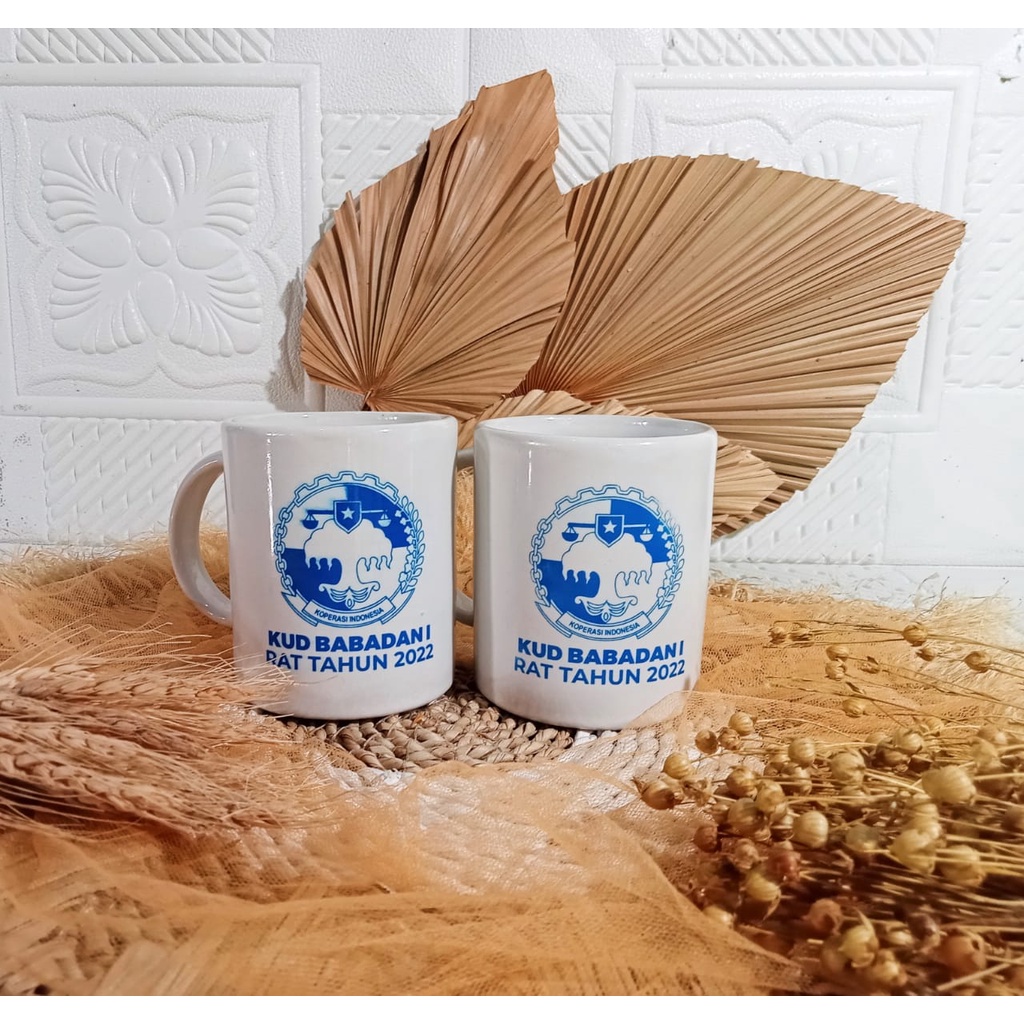 Jual SOUVENIR MUG PUTIH KERAMIK SABLON MURAH Shopee Indonesia