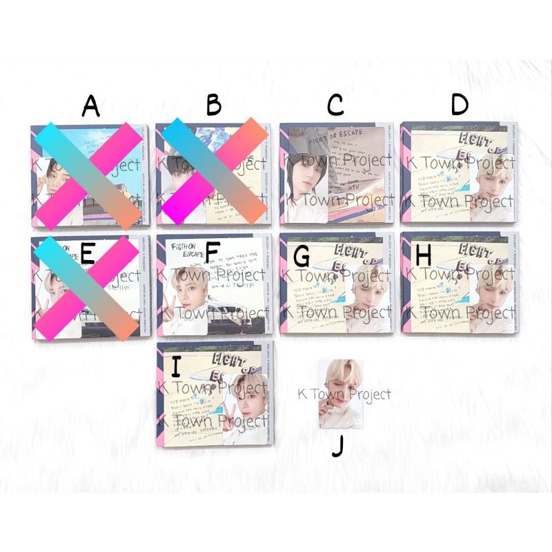[READY - CLEARANCE SALE] TXT FIGHT OR ESCAPE TOGETHER WEVERSE JEWEL ALBUM RPC RANDOM PHOTOCARD PC BE