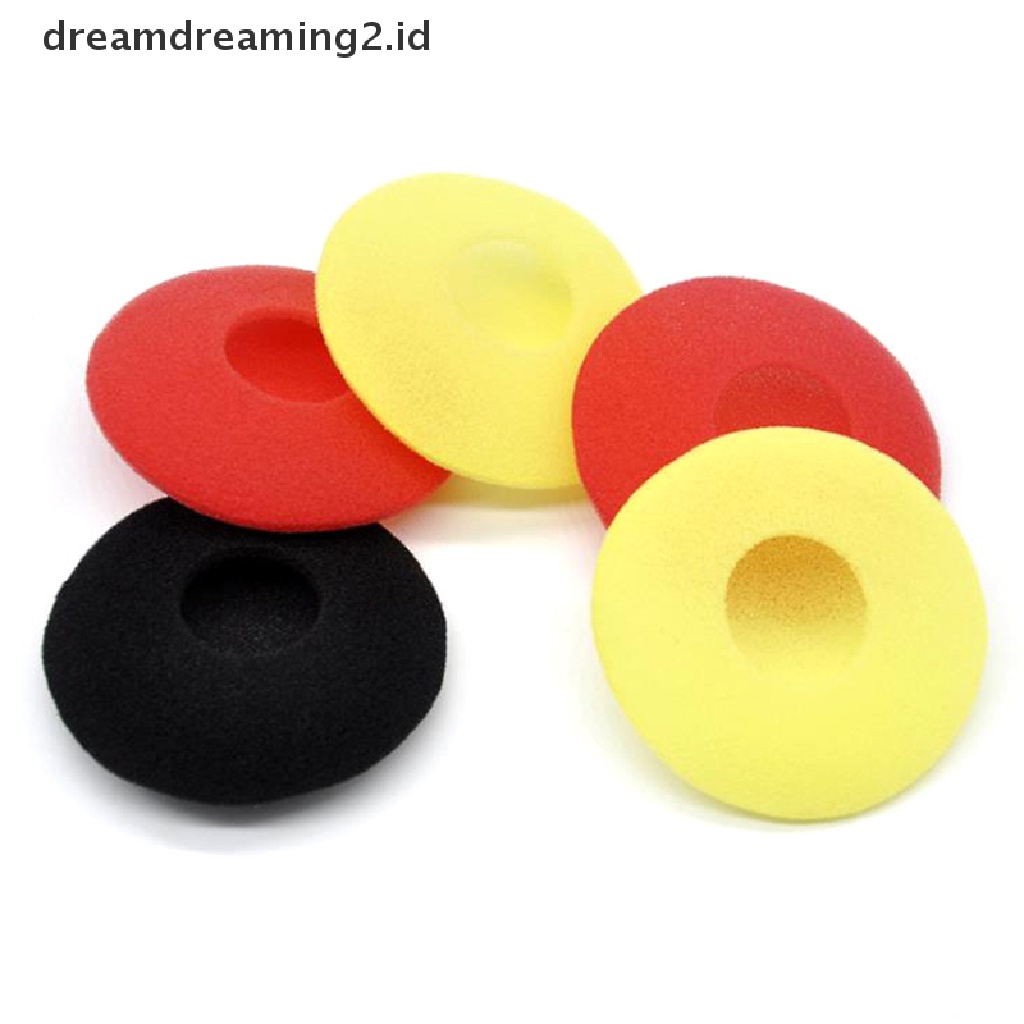 (dream) 40pcs Spons Mikrofon Penutup Busa Pelepas Kaca Depan Pelindung Mic Cap Pad.