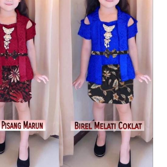 ❄ SALE Set Kebaya Kutubaru Offshoulder Kebaya Anak Modern Kutubaru Anak Fashion ➸
