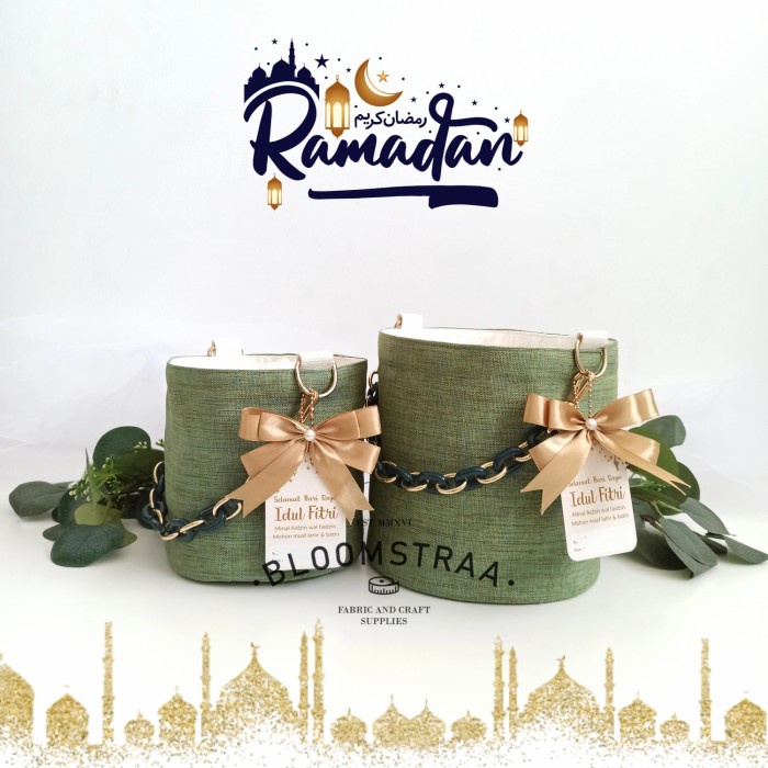 

PREMIUM RAMADHAN HAMPERS BAG Tas Hampers Idul Fitri Ramadhan Lebaran - Rantai Kuning, Small