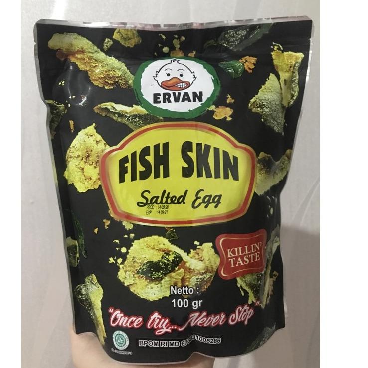 

◘ Fish skin salted egg ervan irvins ☟