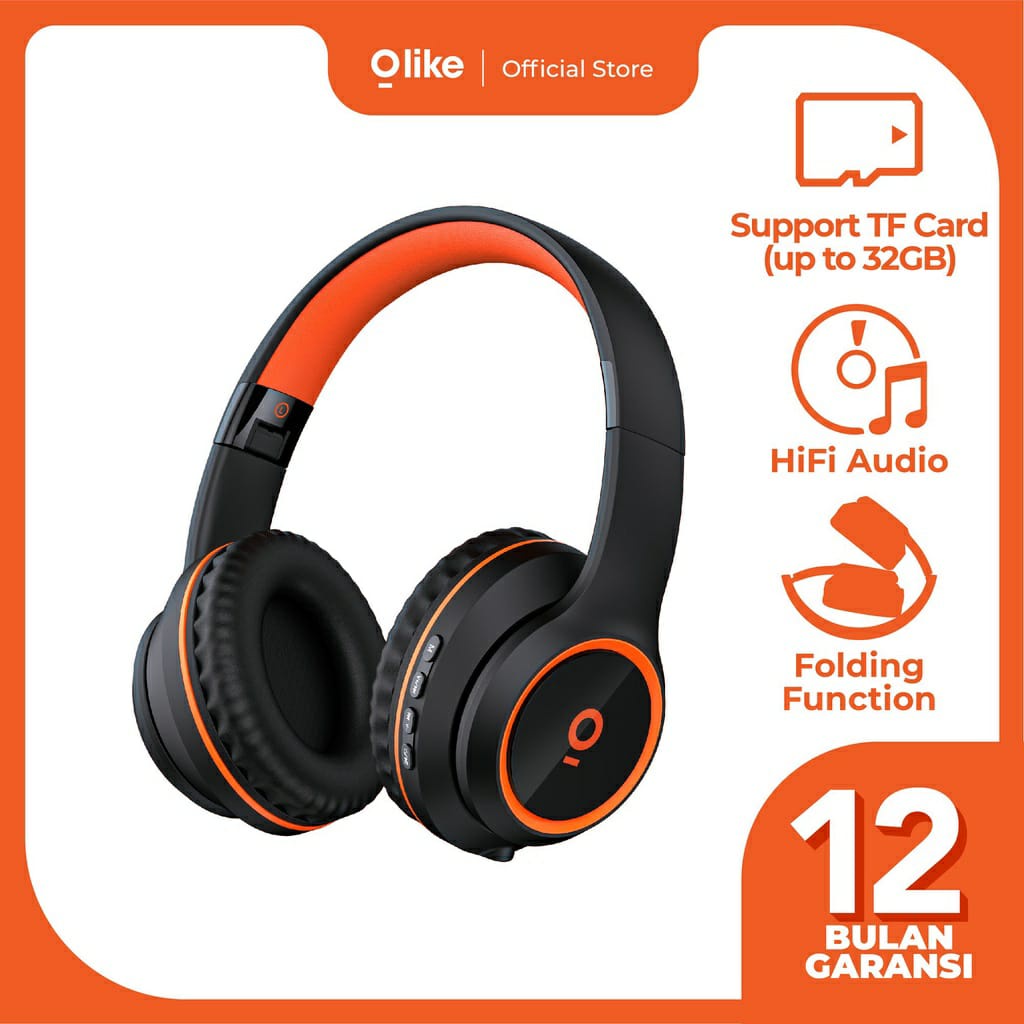 OLIKE Gaming Wireless Headset H1 On-ear With Mic Purebass Headphone