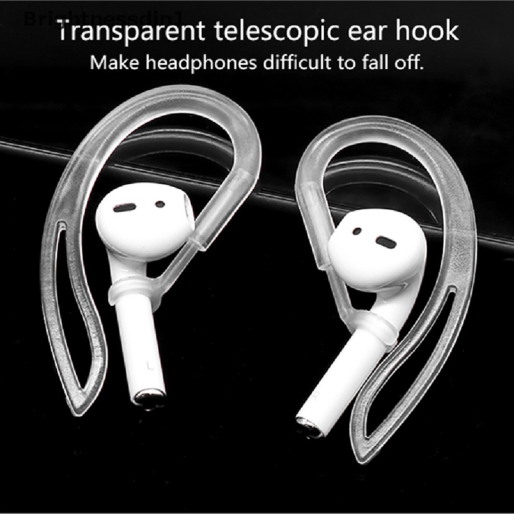 [Brightnessdin1] 1pasang Wireless Bluetooth Earphone Earpods Ear Hooks Holder Earphone Kecil Dan Ringan Anti Jatuh Anti-slip Hook Aksesoris Headphone Untuk Air Pods Boutique