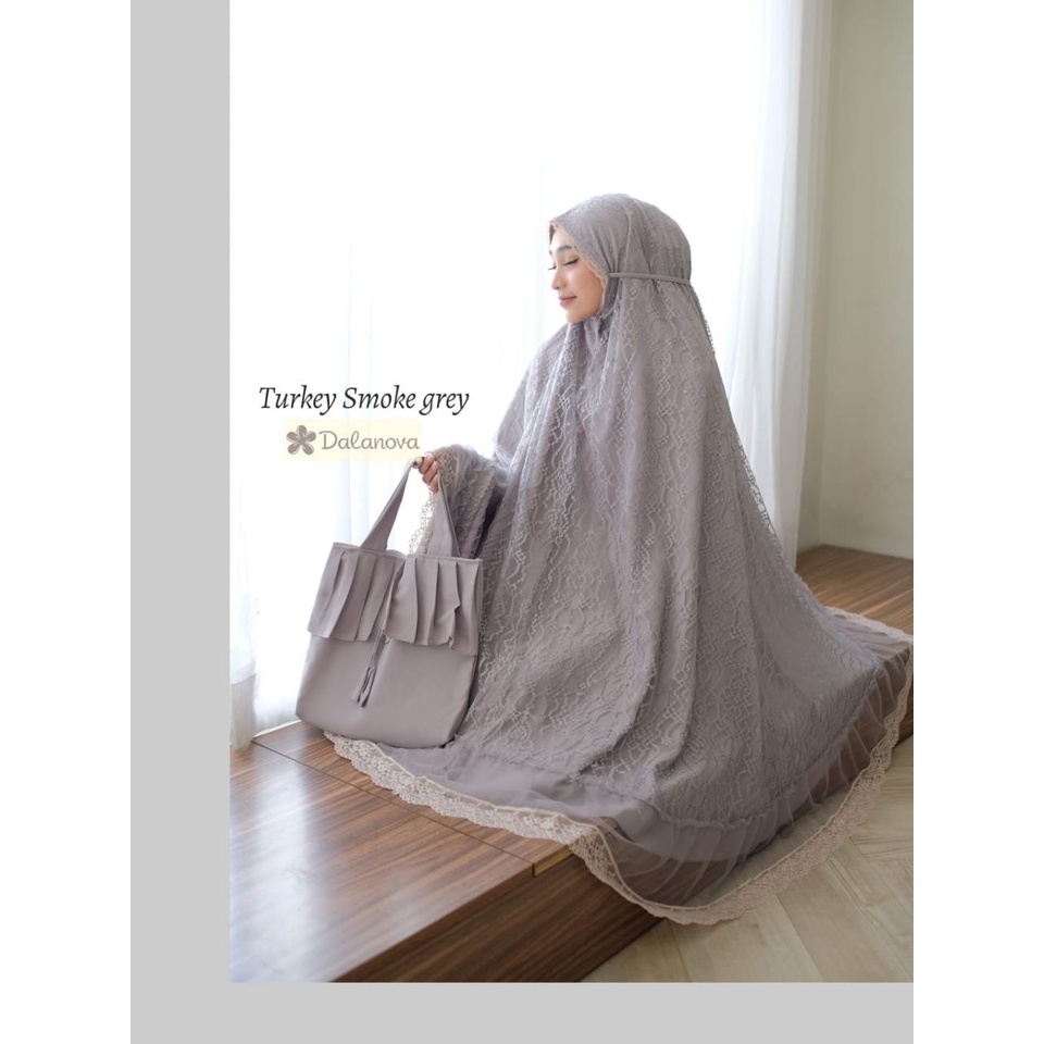 MUKENA TURKEY BY DALANOVA/ORIGINAL/MUKENA TULLE/MUKENA TULE/MUKENA TILLE/MUKENA TILE/MUKENA BRUKAT/M