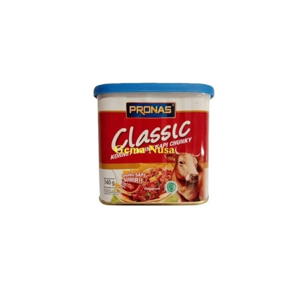 

Pronas Classic Kornet Daging Sapi Chunky Kaleng 340 Gr