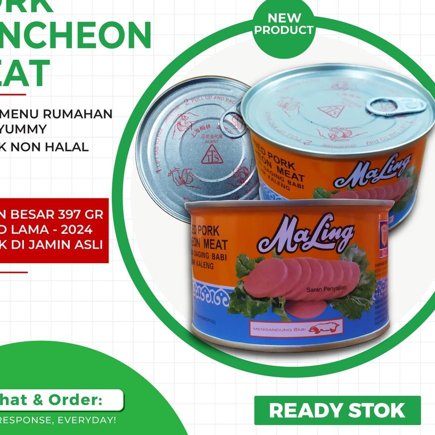 

Ω Ham Maling TTS 397gr ( Ukuran Besar )/ Maling TTS 397gr Ham Pork ♫