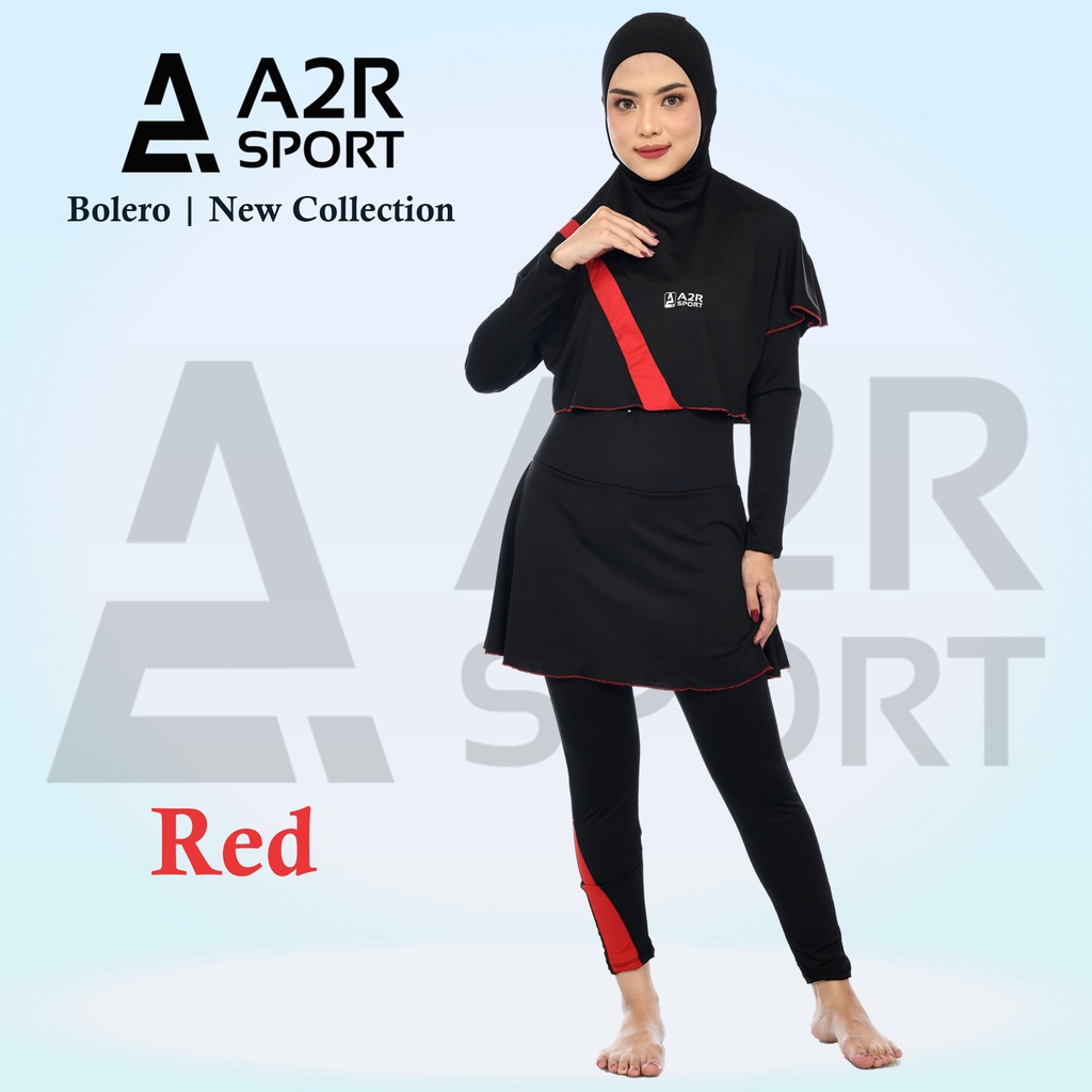 A2R Sport - Bolero Baju Renang Muslim Dewasa hijab set