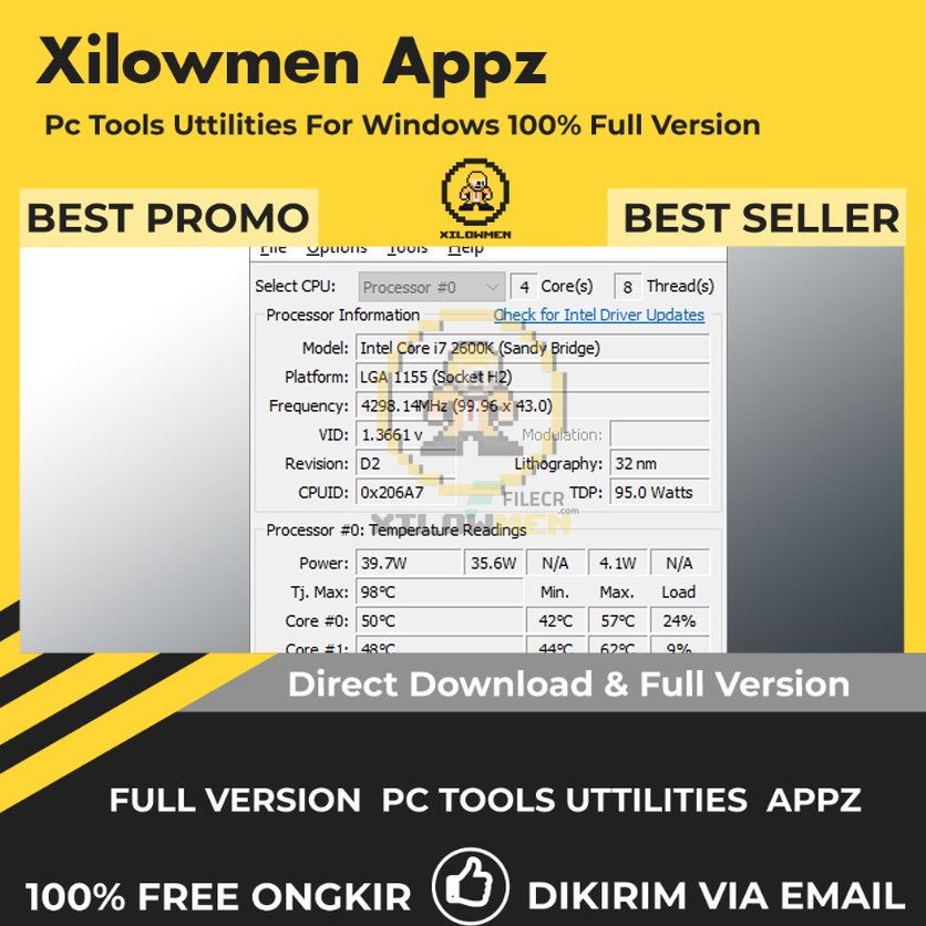 [Full Version] Core Temp Pro PC Tools Software Utilities Lifetime Win OS
