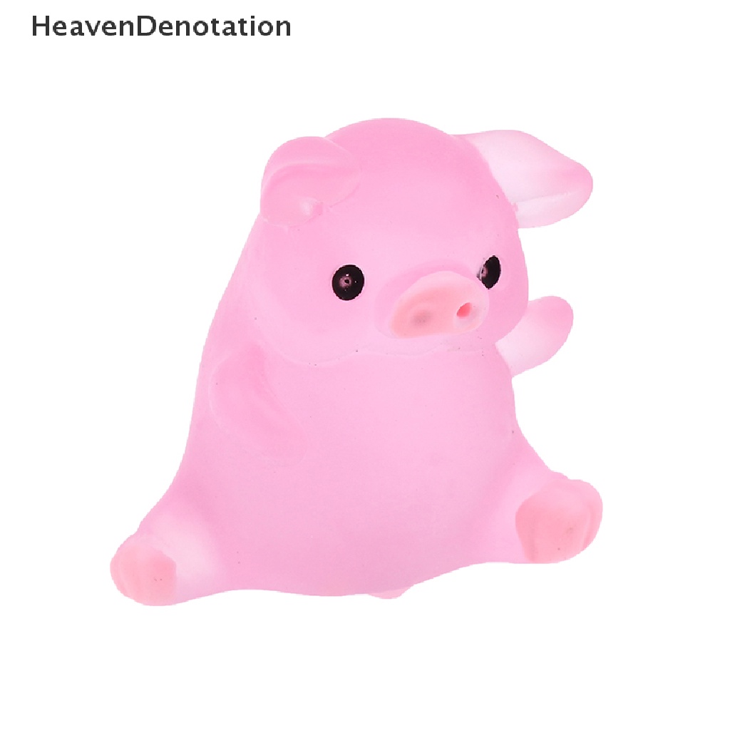 [HeavenDenotation] 5 / 10pcs Cute Luminous Pig Ball Mochi Fun Joke Gift Anti-stress Toys DIY Decor HDV