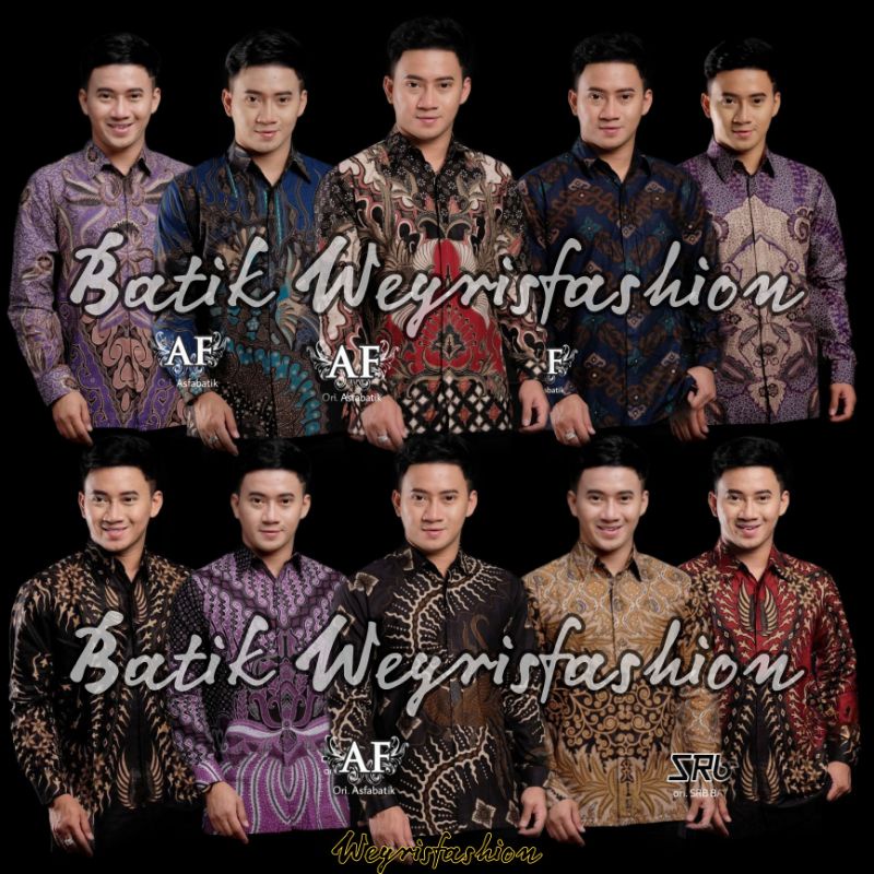 Kemeja Batik Pria Lengan Panjang M L XL XXL Batik Weyrisfashion Atasan Batik Pria Modern