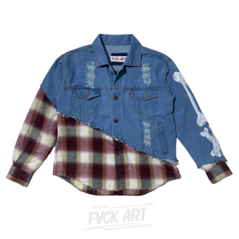 JAKET JEANS CUSTOM // REWORK JEANS VETERANO