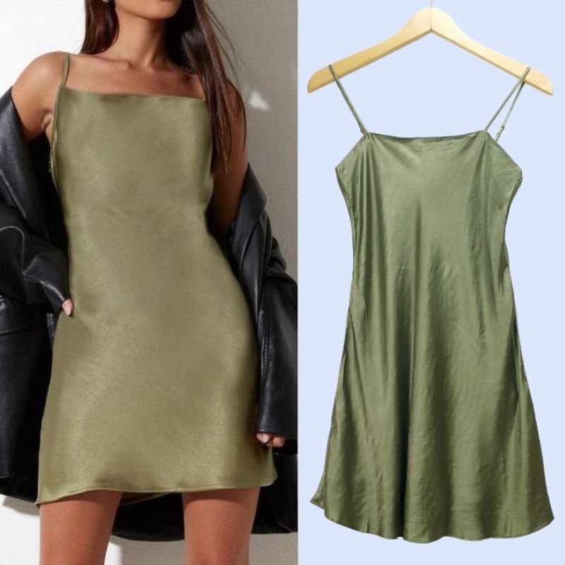 OSD002 Other Stories Strappy Slip Mini Dress Branded