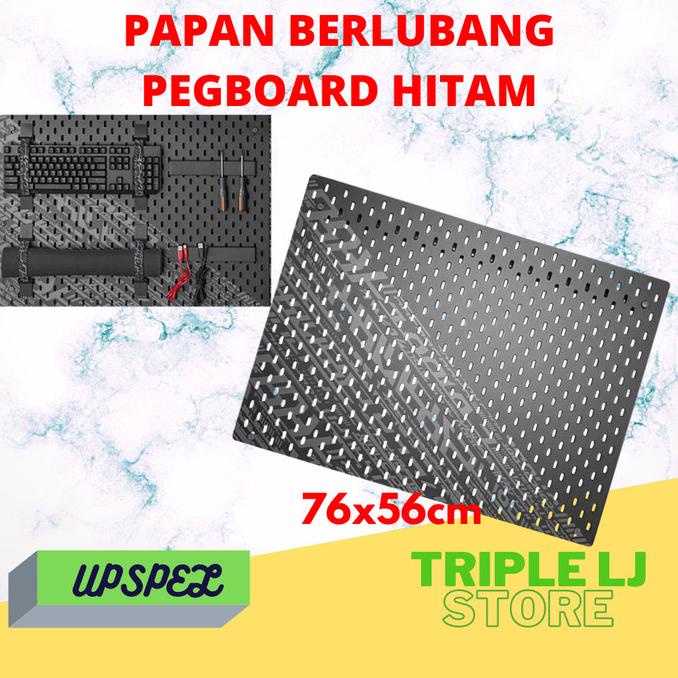 

Papan Berlubang Dengan Gantungan Pegboard Hitam 76x56cm UPSPL