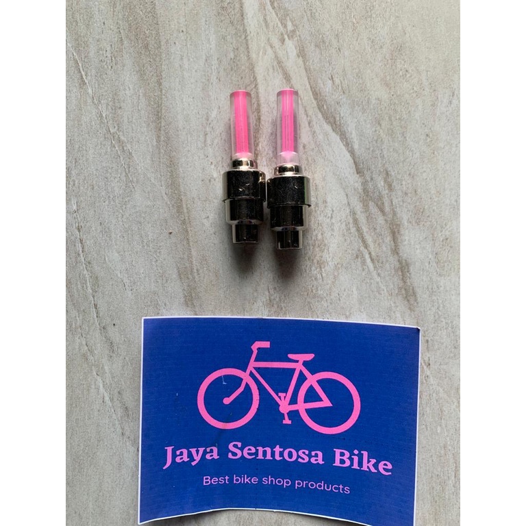 TERMURAH!!! Lampu Pentil Sepeda/Tutup Pentil LED / Variasi Warna Per 2 Pcs / Realpict
