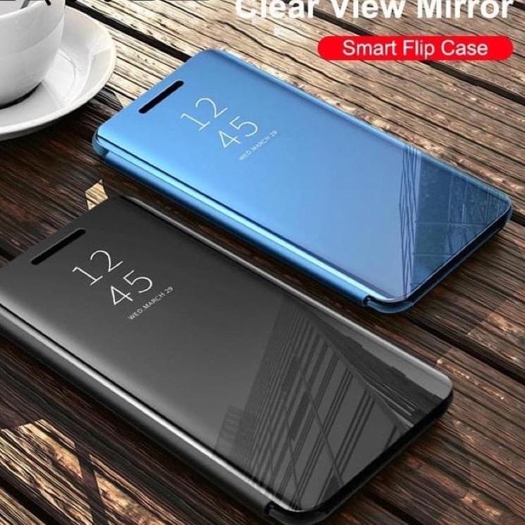 Update Ekonomis OPPO A96 A95 A54 A74 4G 5G A83 A91 A92 A5 A9 2020 Flip Cover Clear View Case Mirror 