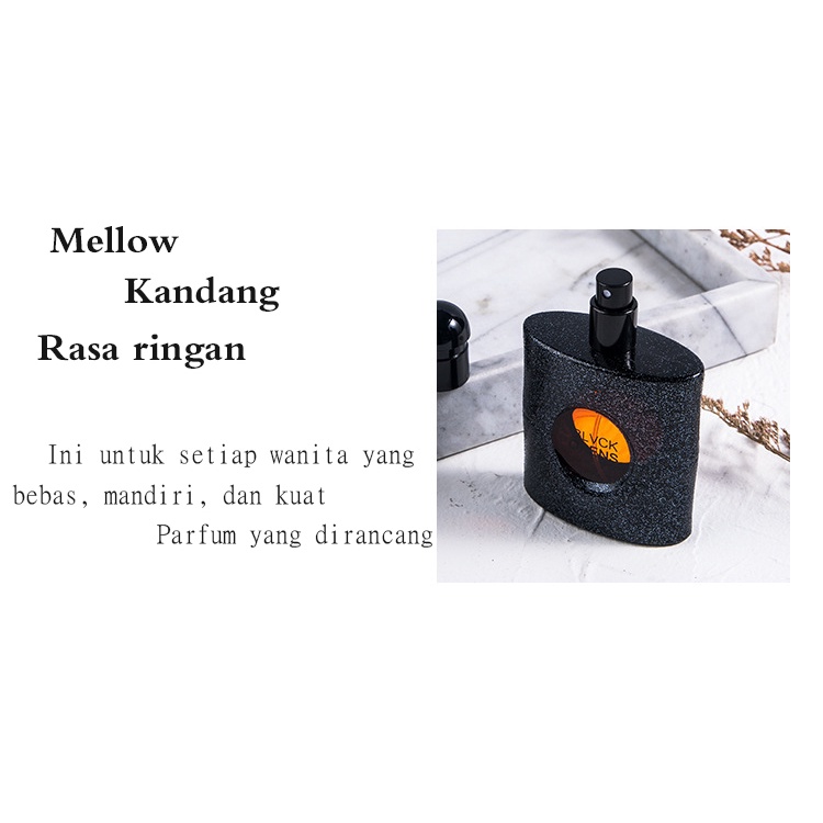 PARFUM Perfume Wanita Opium Hitam Perfume Parfum kopi Parfum tahan lama /Parfum Wanita 50ML [COD]/Harum kopi dan harum bunga ringan Misterius dan elegan Wewangian tahan lama