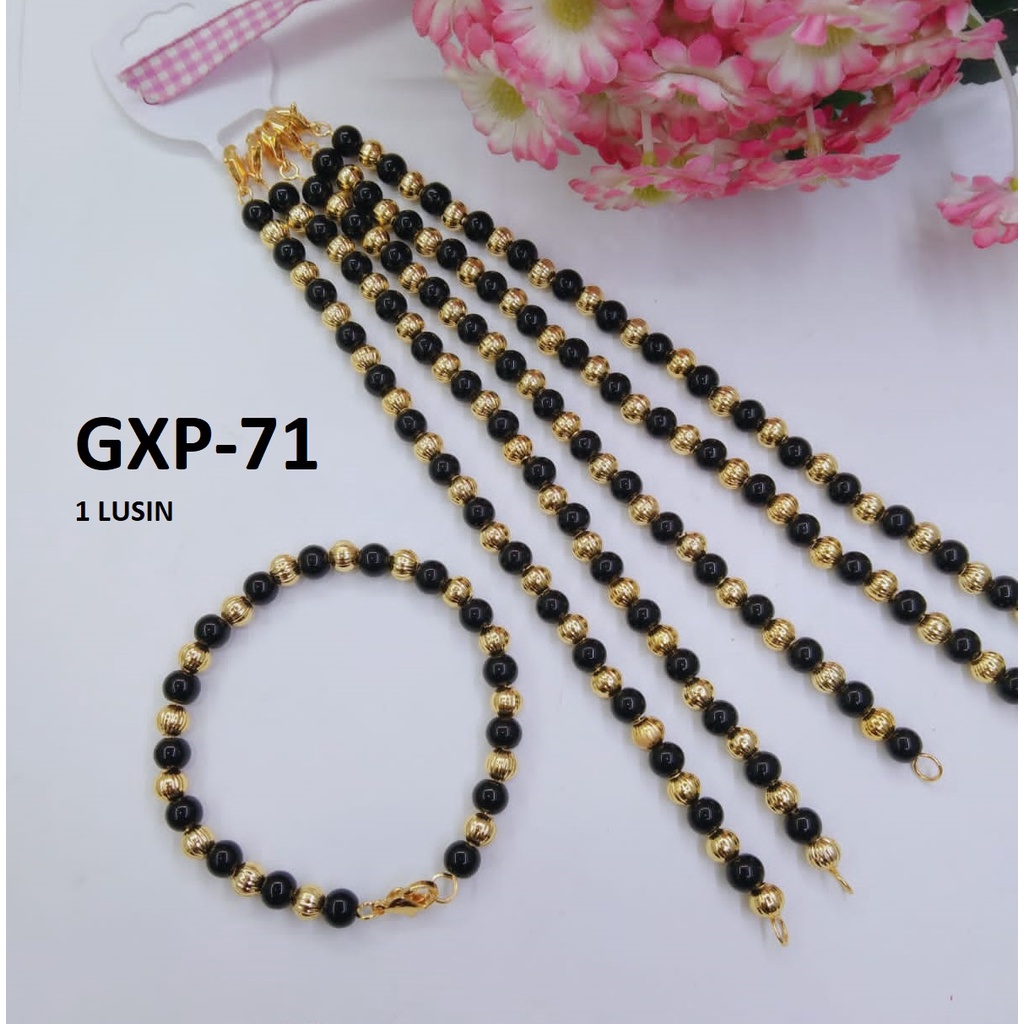 [1 LUSIN ISI 12] GELANG XP RANTAI EMAS GOLD BULAT BULAT TERMURAH / DUNIA GELANG TERBARU