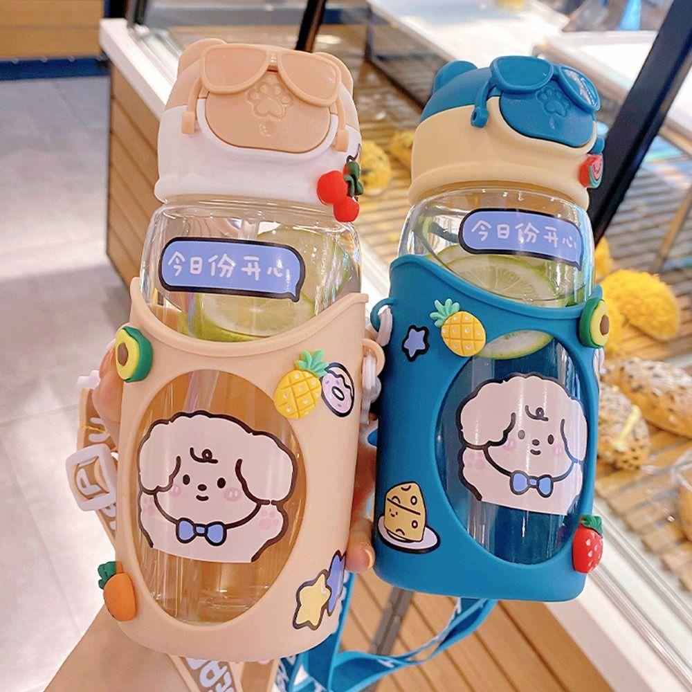 Solighter Kid Water Sippy Cups Outdoor Anti Bocor Dengan Tali Cangkir Makan Bayi