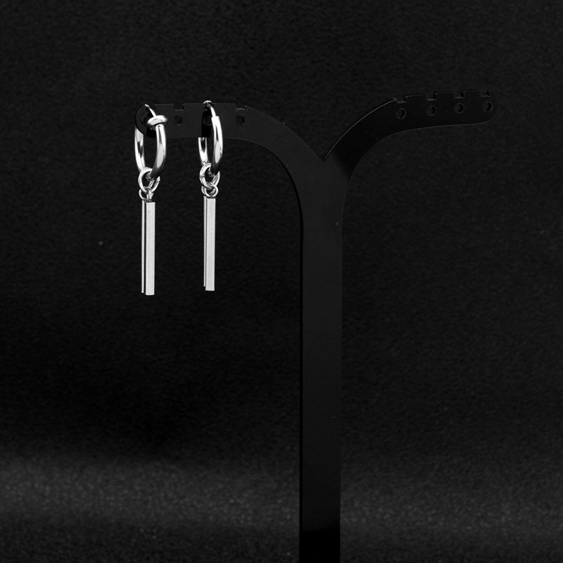 Anting Hip Hop Punk Anting Pria Anting Stainless Steel Hypoallergenic Unisex Style ins Non-Pierced Klip Telinga Baja Titanium