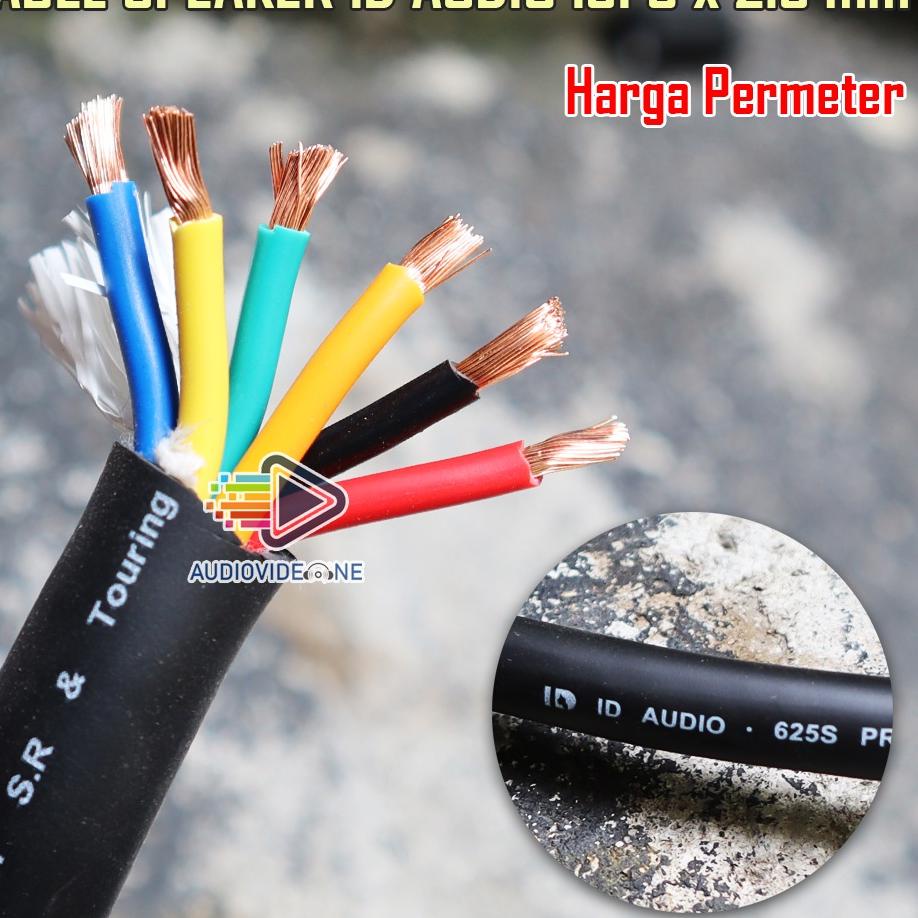 Super Meriah Kabel Speaker ID AUDIO 6 x 2.5 mm Kabel Spiker Isi 6 Original Permeter