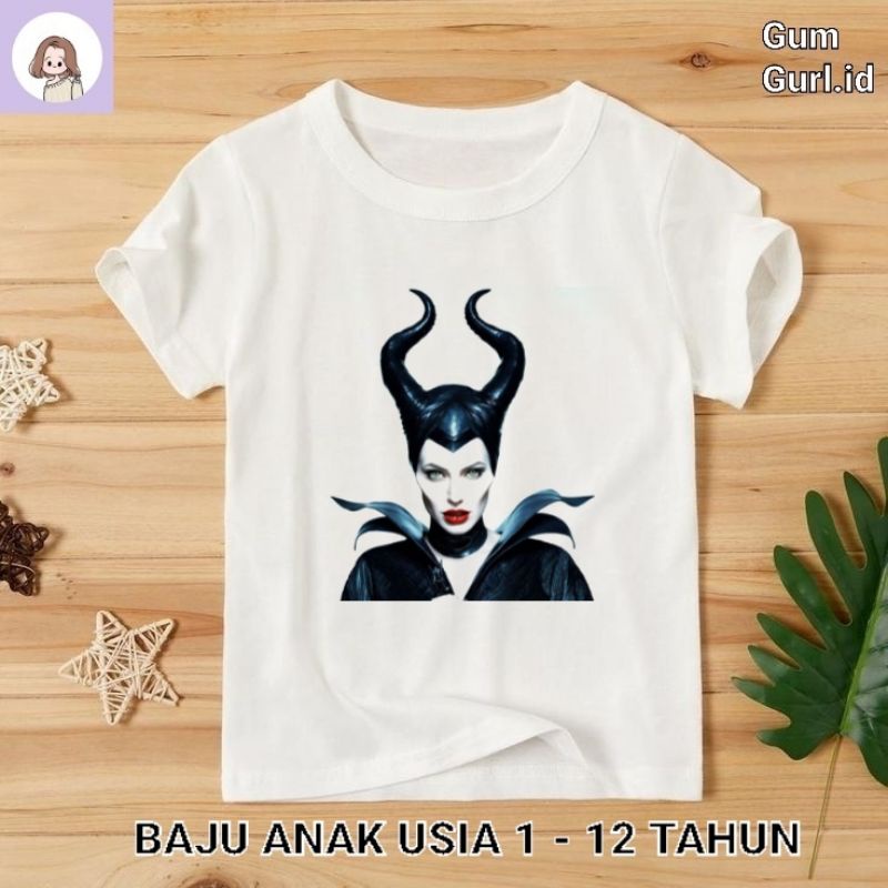Kaos baju anak MALEFICENT tshirt DISNEY oversize lokal laki laki perempuan jumper baby kids tee vint