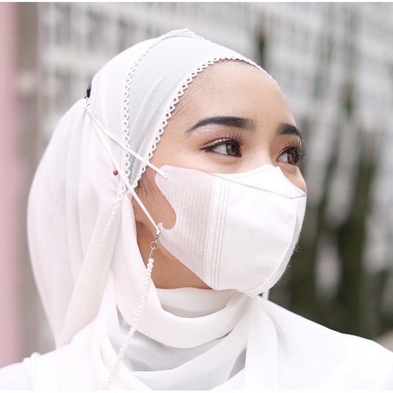 Masker Duckbill Headloop / Masker Hijab Duckbill / Masker Alkindo 50pcs