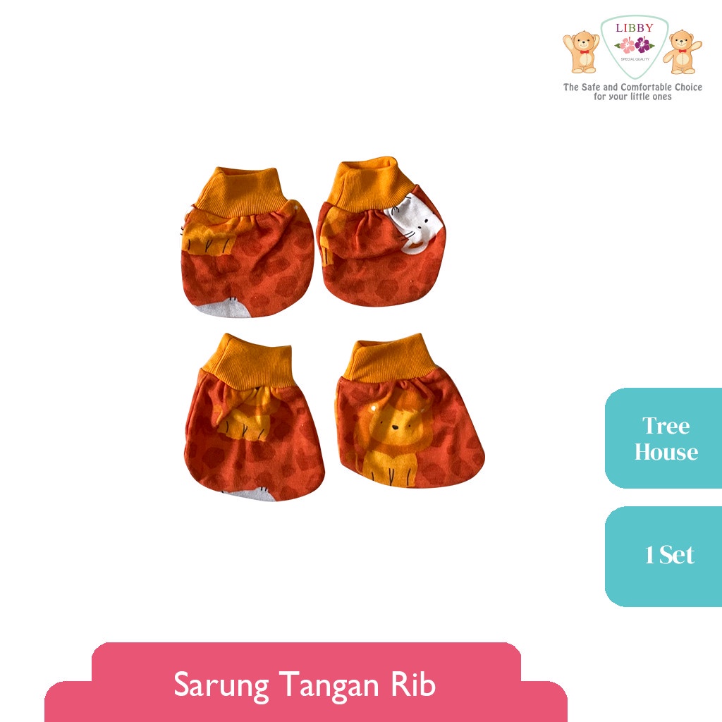 Sarung Tangan &amp; Kaki Set Libby Motif Tree House (1pcs/set)