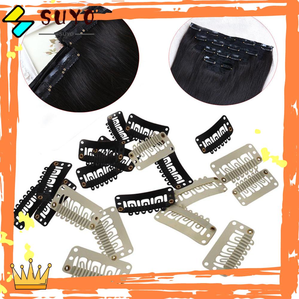 Suyo 20/40PCS Wig Snap Klip Aksesoris Kecantikan Jepit Rambut Bentuk U